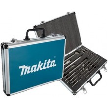 Makita D-70904 10-częściowy zestaw wierteł i dłut SDS-Plus w aluminiowym kufrze