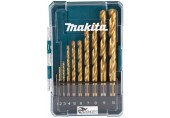 Makita D-72849 Wiertła do metalu HSS-TiN, zestaw 10 szt