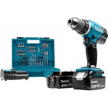 Makita DDF453SFX1 Akumulatorowa Wkrętarko-wiertarka z akcesoriami Li-ion LXT (2x3,0Ah/18V