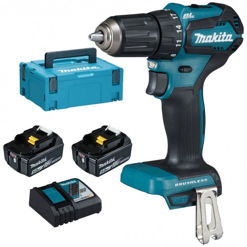 Makita DDF483RTJ Wkrętarka do Li-ion (2x5,0Ah/18V) Macpack