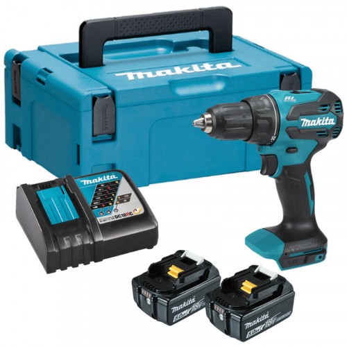 Makita DDF490RTJ Akumulatorowa wiertarko-wkrętarka Li-ion LXT, (18V / 2x 5,0Ah) Makpac