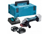 Makita DGA452RTJ Akumulatorowa szlifierka kątowa 115 mm LXT (2x5,0Ah/18V) Makpac