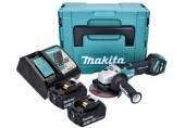 Makita DGA515RTJ Akumulatora szlifierka kątowa 125mm Li-ion (18V/2x 5,0 Ah) Makpac