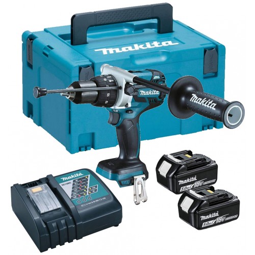 Makita DHP481RTJ Wkrętak akumulatorowy Li-ion 18V 2x5,0 Ah akku, systainer