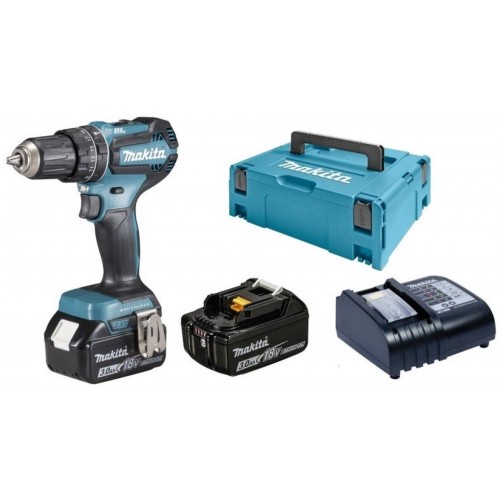 Makita DHP485SFJ Akumulatorowa wkrętarka udarowa bezszczotkowa Li-ion LXT 18V/3,0Ah,Makpac