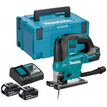 Makita DJV184RTJ Aku wyrzynarka Li-ion LXT 18V (2xBL1850B+DC18RC)