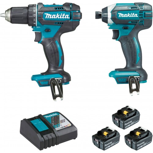 Makita DLX2127TJ1 Zestaw narzędzi akumulatorowych DDF482+DTD152 (3x5,0Ah+DC18RC+MAKPAC)