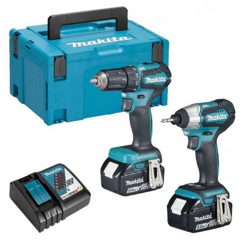 Makita DLX2220TJ Zestaw narzędzi akumulatorowych DDF483+DTD155 Li-ion(2x5,0Ah+DC18RC+MAKPA