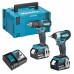 Makita DLX2220TJ Zestaw narzędzi akumulatorowych DDF483+DTD155 Li-ion(2x5,0Ah+DC18RC+MAKPA