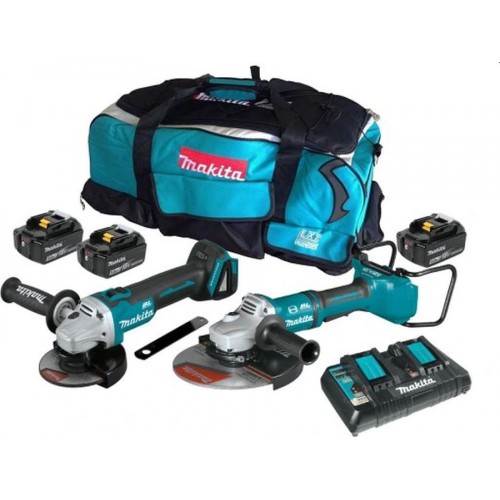 Makita DLX2245PT1 Zestaw szlifierek kątowych DGA506 + DGA900 