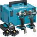 Makita DLX2423AJ Aku Zestaw narzędzi DDF487Z+DTD157Z (2x2,0Ah+DC18RC+MAKPAC)