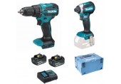 Makita DHP490+DTD153 Li-ion LXT zestaw akumulatorowy (18V/2x3,0Ah) + Makpac