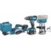 Makita DLX3116TJ Aku zestaw narzędzi Li-ion LXT 18V (2xBL1850B+DC18RC+MAKPAC)