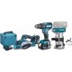 Makita DLX3116TJ Aku zestaw narzędzi Li-ion LXT 18V (2xBL1850B+DC18RC+MAKPAC)