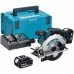 Makita DSS610RTJ Akumulatorowa ręczna pilarka tarczowa 165mm Li-ion LXT 18V/5,0 Ah, Makpac