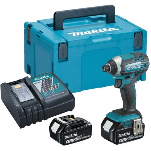 Makita DTD152RTJ Klucz udarowy akumulatorowy 1/4" Li-ion (2x5,0Ah/18V) Makpac