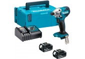 Makita DTD156RTJ Zakrętak akumulatorowy udarowy 1/4" Li-ion LXT (18V/2x5,0Ah) Makpac