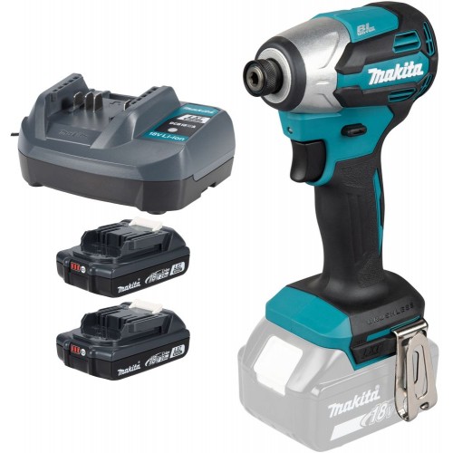 Makita DTD158WVE Akum. wkrętarka udarowa 1/4" Li-Ion LXTB (2x 18V/2,0Ah) walizka Makita DTD158WVE Akum. wkrętarka udarowa 1/4" Li-Ion LXTB (2x 18V/2,0Ah) walizka