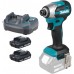 Makita DTD158WVE Akum. wkrętarka udarowa 1/4" Li-Ion LXTB (2x 18V/2,0Ah) walizka