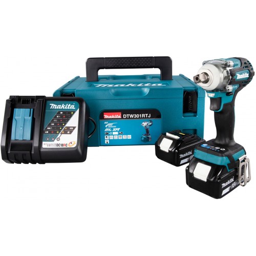 Makita DTW301RTJ Akumulatorowy klucz udarowy Li-ion LXT (2x18V/5,0Ah) MAKPAC 2