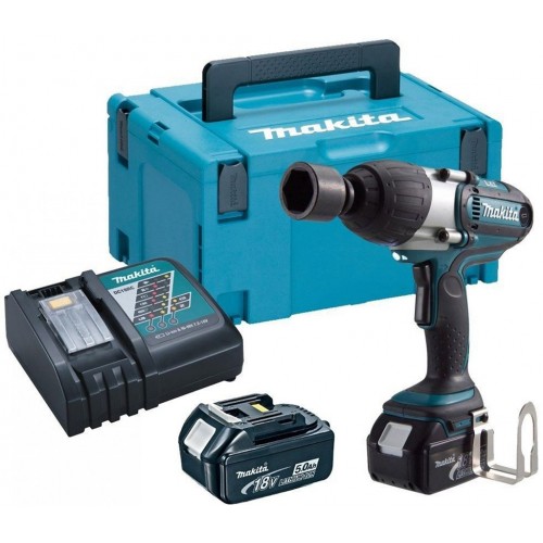 Makita DTW450RTJ Akumulatorowy klucz udarowy 1/2" Li-ion LXT 18V/5,0Ah, Makpac