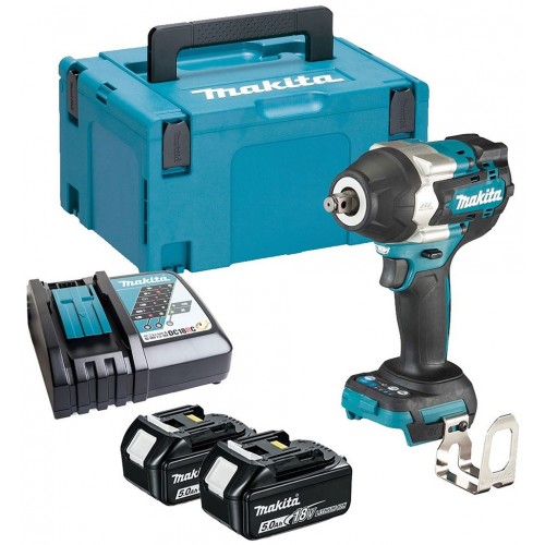 Makita DTW700RTJ Klucz udarowy 1/2 "Li-ion LXT (2x18V/5,0Ah) Makpac 2