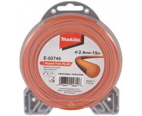 Makita E-02749 Żyłka Nylonowa Okrągła 2,4mm, 15m