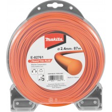 Makita E-02761 Żyłka nylonowa Plus 2,4 mm, 87 m, pomarańczowa, okrągła