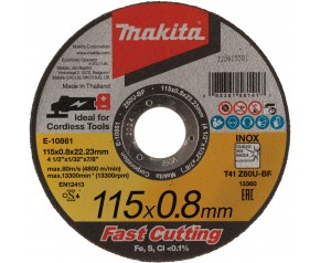 Makita E-10861-12 Extra cienka tarcza tnąca 115x0,8x22,23mm, Z60U