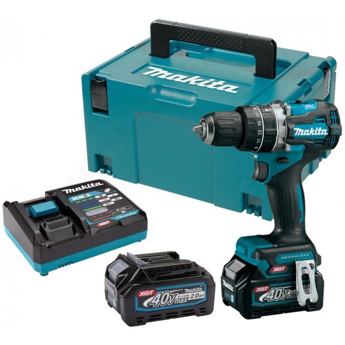 Makita HP002GA201 Akum. wiertarko-wkrętarka udarowa XGT (2x2,0 Ah/40V) Makpac