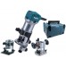 Makita RT0700CX2J Frezarko-wycinarka 700W, Makpac