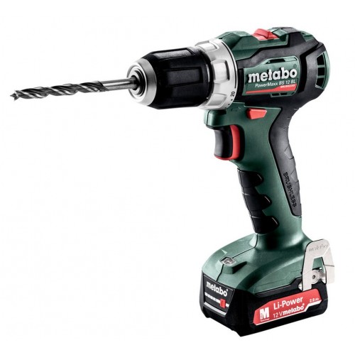 Metabo 601038500 POWERMAXX BS 12 BL Wiertarko-wkrętarka akumulatorowa , 12V 2X2AH LI-ION