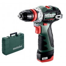 Metabo 601749500 Powermaxx BS BL Q Wiertarko-wkrętarka akumulatorowa 12V 2X2 Ah, Walizka