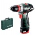 Metabo 601749500 Powermaxx BS BL Q Wiertarko-wkrętarka akumulatorowa 12V 2X2 Ah, Walizka