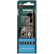 Metabo 627119000 6 części Kaseta z wiertłami HSS-CO