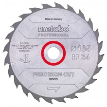 Metabo "Precision cut wood - P" Tarcza tnąca 160X20, Z24 WZ 20° 628031000