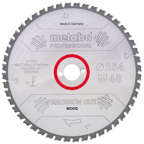 Metabo 628056000 "Precision cut wood - professional" Tarcza tnąca 315x30, z48 wz 15°
