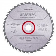 Metabo Precision Cut Wood Professional Tarcza tnąca 254x30, Z40 WZ 20° 628059000