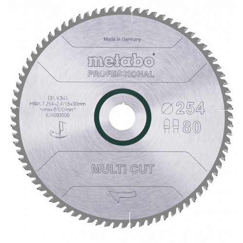 Metabo "Multi cut - professional" tarcza tnąca 254 x 2.4 x 30 628093000