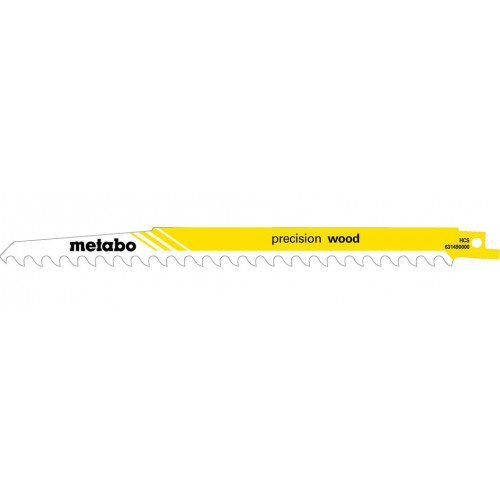 Metabo "Precision wood" 5 Brzeszczotów szablastych 240 x 1,5 mm 631490000