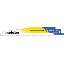 Metabo 631925000 "Demolition wood + m" 5 Brzeszczotów szablastych 150 x 1,6 mm