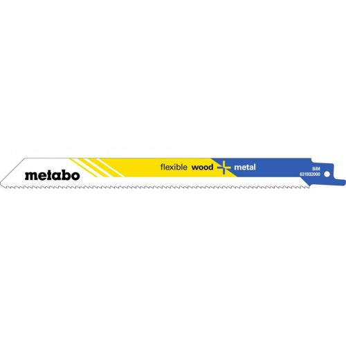 Metabo 631932000 "Flexible wood+metal" 5 Brzeszczotów szablastych 200 x 0,9