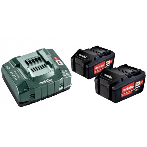 Metabo 685051000 Zestaw 2 akumulatorów 18 V / 5,2 Ah + ładowarka