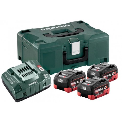 Metabo Zestaw 3 akumulatory LiHD 18V/5.5Ah + ładowarka ASC 30-36V + metaloc 685069000 Metabo Zestaw 3 akumulatory LiHD 18V/5.5Ah + ładowarka ASC 30-36V + metaloc 685069000