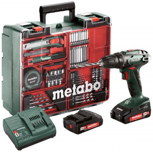 Metabo BS 18 SET Wiertarko-wkrętarka akumulatorowa + Mobilní dílna (18V/2X2Ah) 602207880