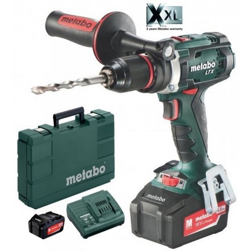 Metabo 602191500 BS 18 LTX Impuls Wiertarko-wkrętarka akumulatorowa 2x4,0 Ah, MetaBOX