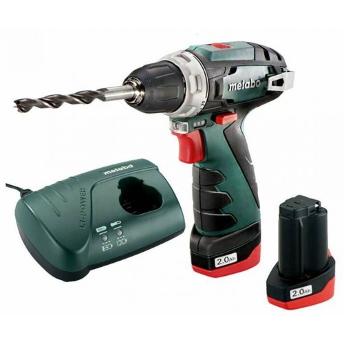 Metabo PowerMaxx BS Basic Wiertarko-wkrętarka akumulatorowa (12V/2x2,0 Ah) 600984000