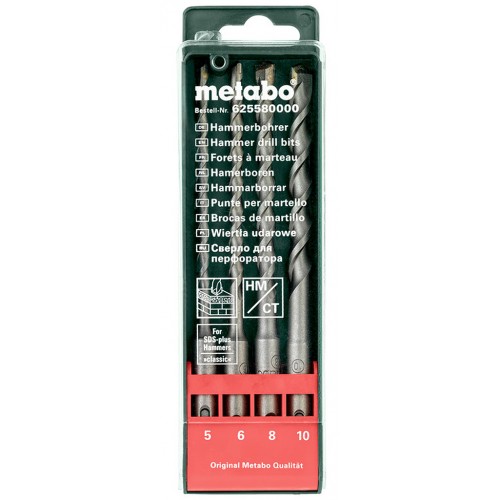 Metabo Kaseta z wiertłami SDS-plus SP, 4 części 625580000 Metabo Kaseta z wiertłami SDS-plus SP, 4 części 625580000