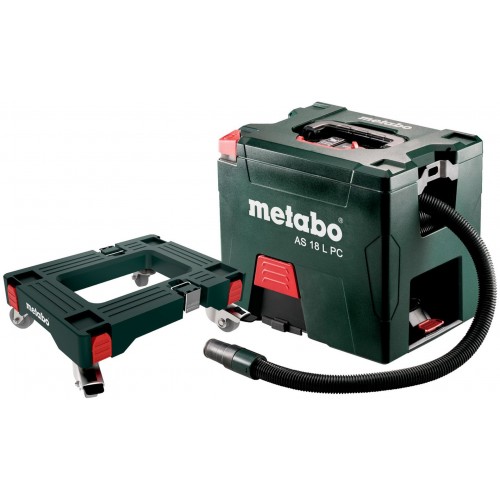 METABO SET AS 18 L PC 18V LI-ION Akumulatorowy odkurzacz z wózkiem montażowym 6910
