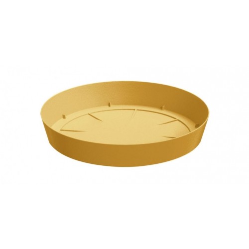PROSPERPLAST LOFLY miska pod doniczkę 10,5x1,5cm, musztarda PPLFC105 PROSPERPLAST LOFLY miska pod doniczkę 10,5x1,5cm, musztarda PPLFC105